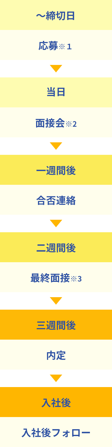 株式会社ハル研究所 選考フロー図